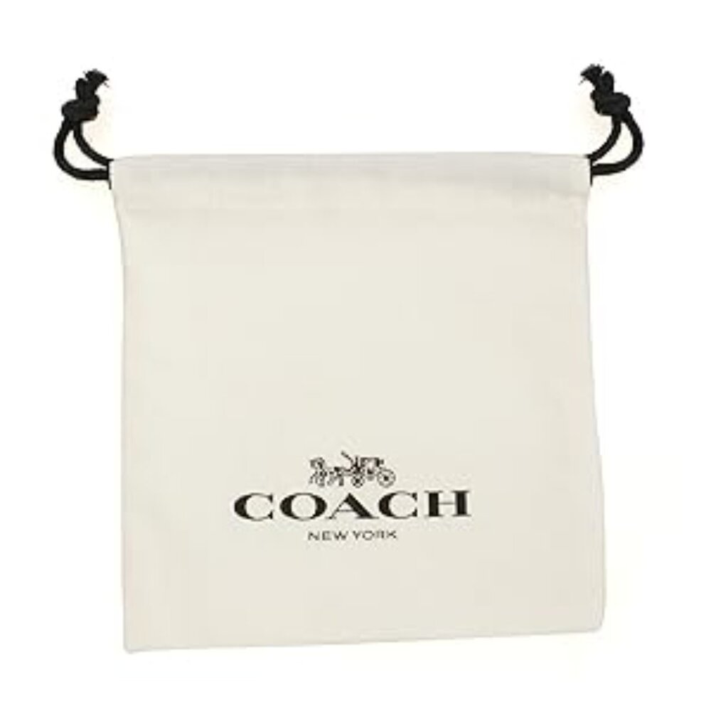 #33 NWT - COACH Signature Quilted Chubby Huggies Earings - Picture 4 of 5